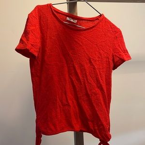 Adorable cherry red top from Madewell